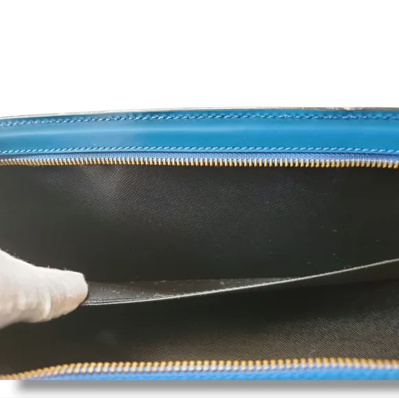 LOUIS VUITTON Toledo Blue Vintage 90s Epi Sac Triangle M52095 - Picture 12 of 13